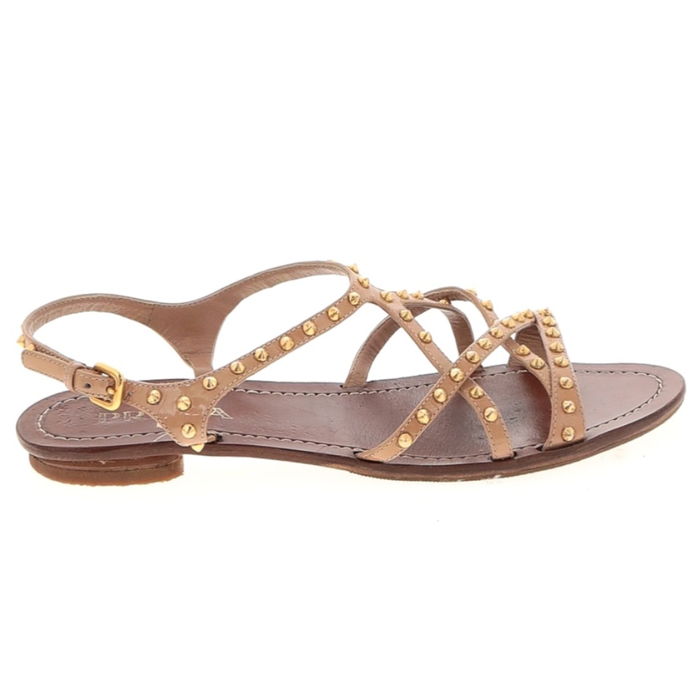 Prada Studded Leather Sandals Size 38.5